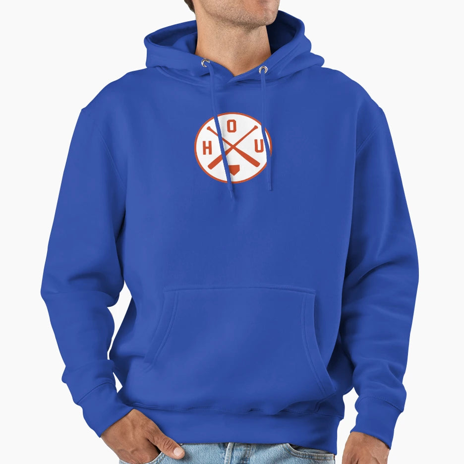 Houston Baseball Bat Hou Patch Hoodie - Trendy Graphic Men Women - T-Shirt, Sweatshirt, Hoodie