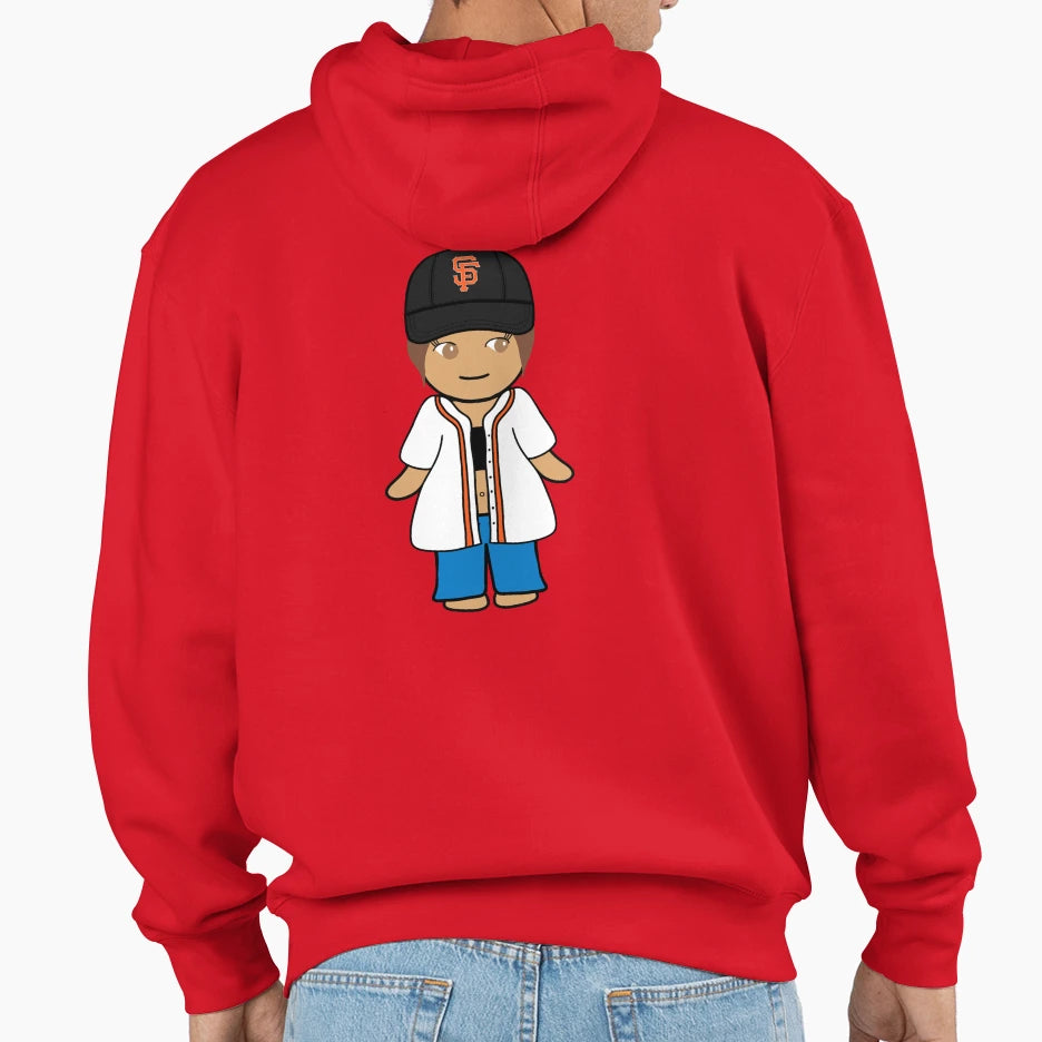 Sf Baseball Girlie White Jersey And Hoodie - Novelty Apparel Men Women - T-Shirt, Sweatshirt, Hoodie