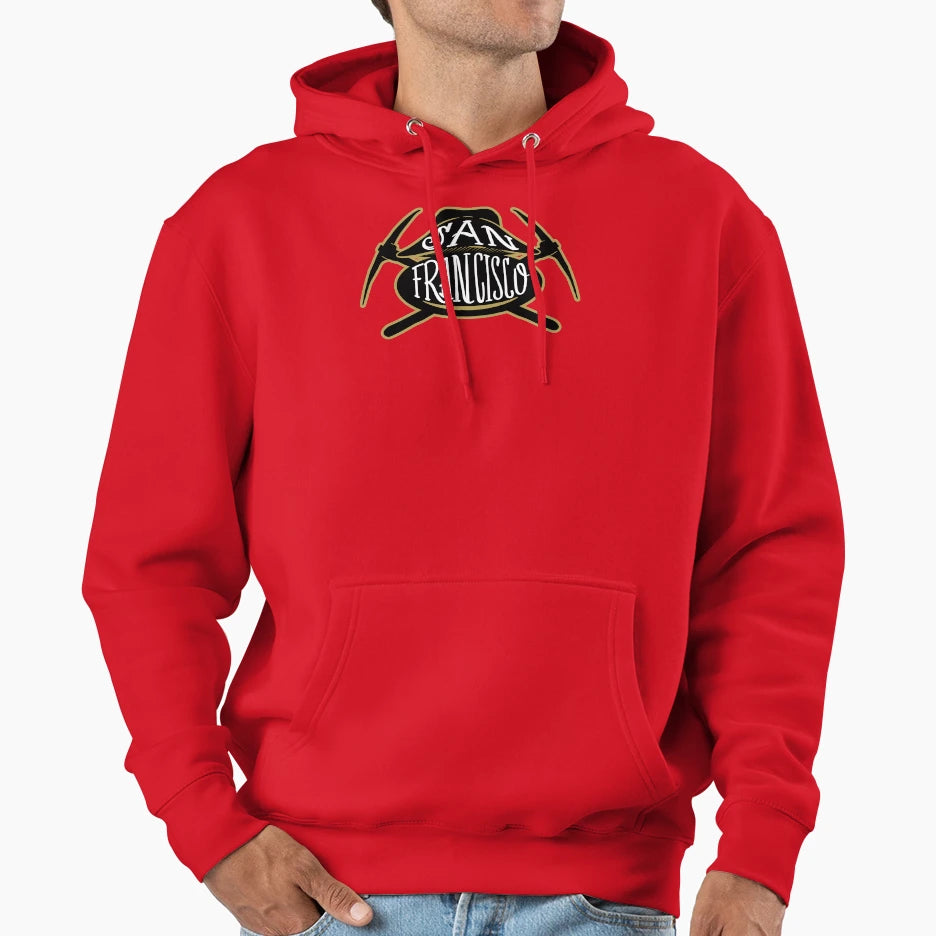 San Francisco Hand Drawn Type Hoodie - Minimalist Print Men Women - T-Shirt, Sweatshirt, Hoodie