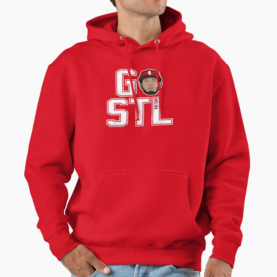 Yadier Molina Go Stl Hoodie - Aesthetic Graphic Unisex - T-Shirt, Sweatshirt, Hoodie