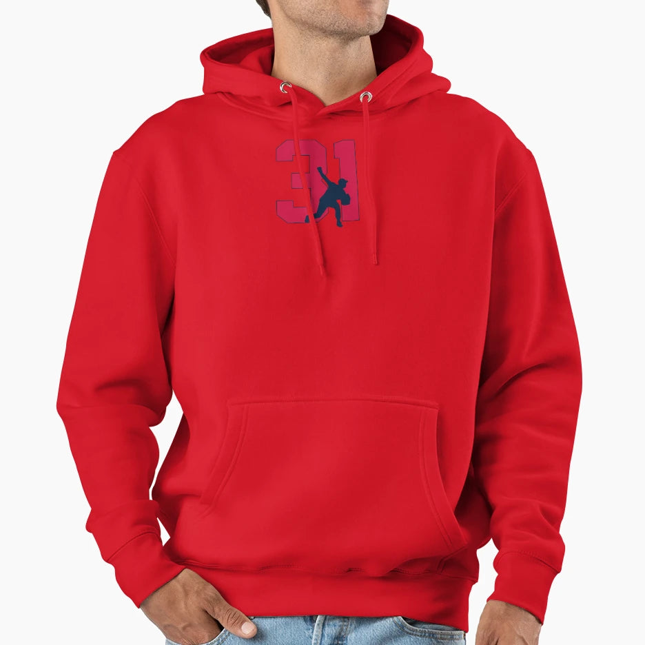 Maddux 31 Professor Baseball Icon Hoodie - Custom Art Print for Adults - T-Shirt, Sweatshirt, Hoodie