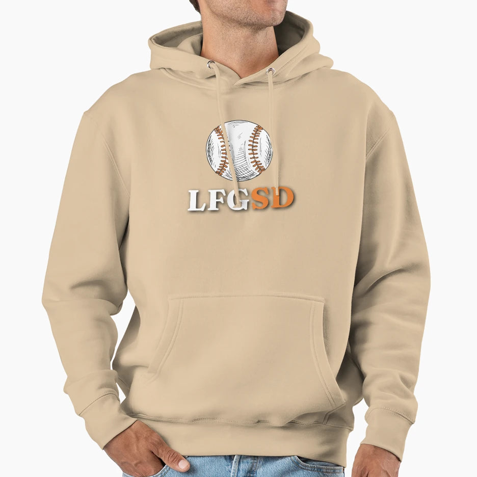 Lfgsd Baseball And Hoodie - Fun Novelty Design for Adults - T-Shirt, Sweatshirt, Hoodie