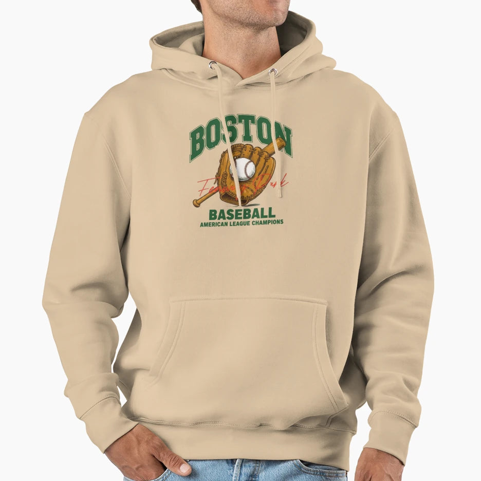 Boston Baseball Hoodie - Graphic Print for Adults - T-Shirt, Sweatshirt, Hoodie