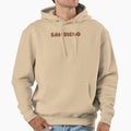 San Diego City Word Shaped Like Hoodie - Novelty Apparel Men Women - T-Shirt, Sweatshirt, Hoodie