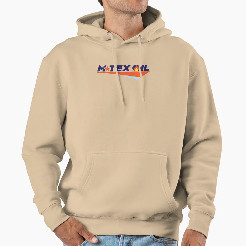 M Tex Oil Logo Hoodie - Custom Art Print Unisex - T-Shirt, Sweatshirt, Hoodie
