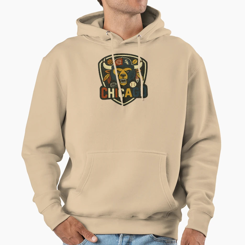 Chi Town Represent Hoodie - Unique Graphic for Adults - T-Shirt, Sweatshirt, Hoodie