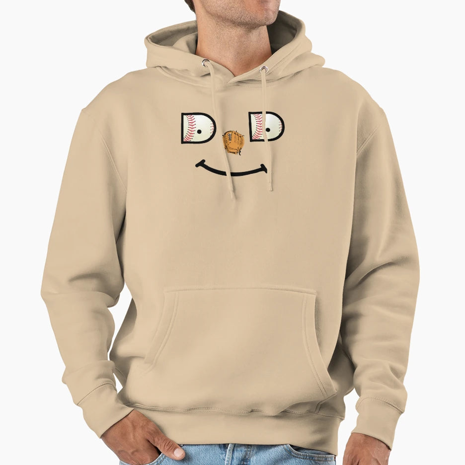 Baseball Dad Hoodie - Aesthetic Graphic Unisex - T-Shirt, Sweatshirt, Hoodie