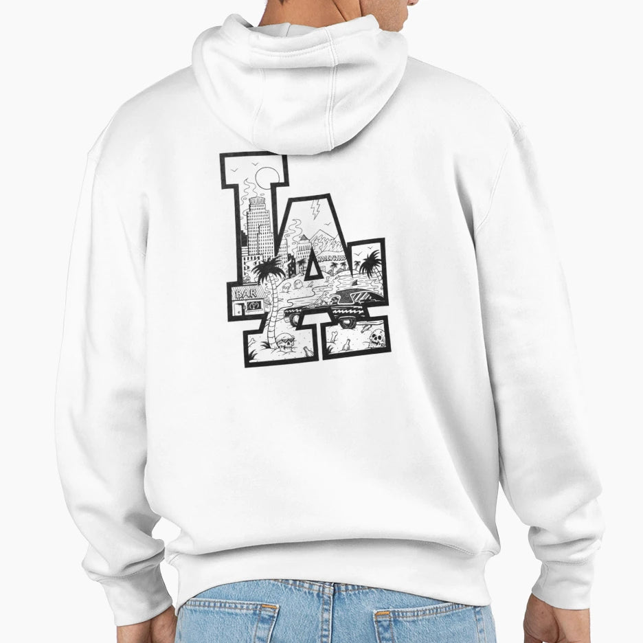 Los Angeles Hoodie - Fun Novelty Design Men Women - T-Shirt, Sweatshirt, Hoodie