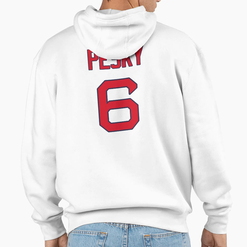 Johnny Pesky 6 Red Sox Hoodie - Fun Novelty Design for Adults - T-Shirt, Sweatshirt, Hoodie