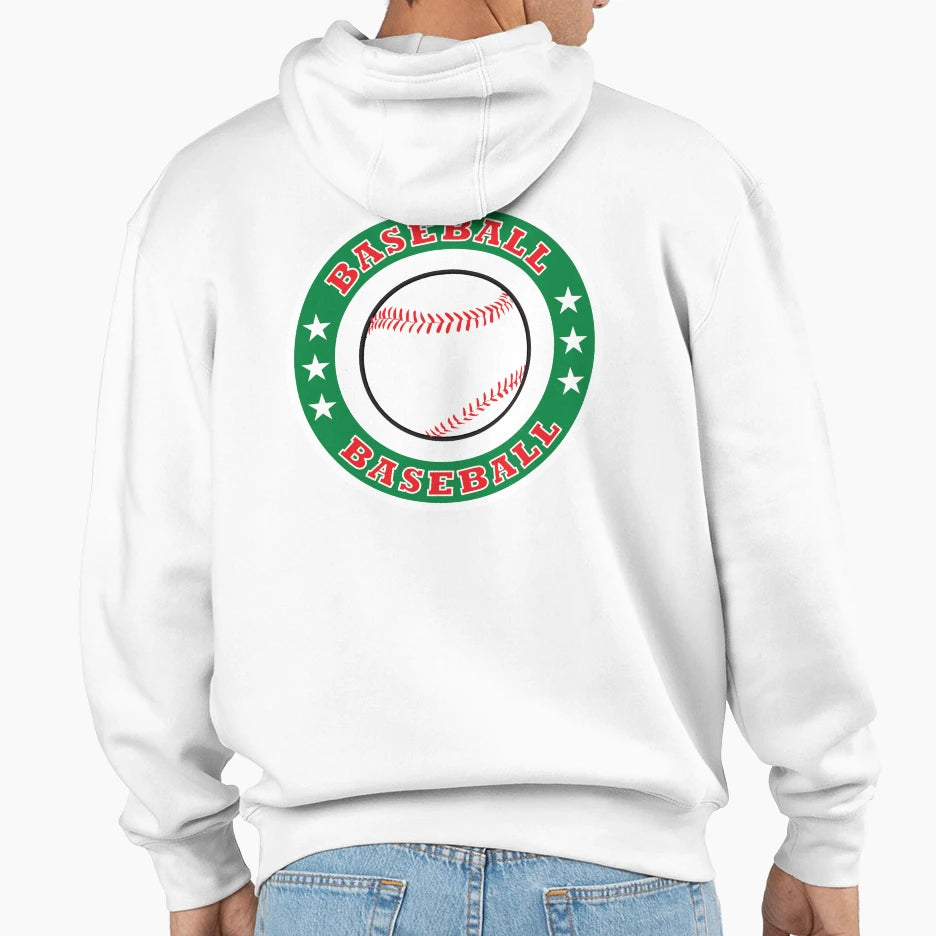 Baseball Hoodie - Casual Everyday Wear Unisex - T-Shirt, Sweatshirt, Hoodie
