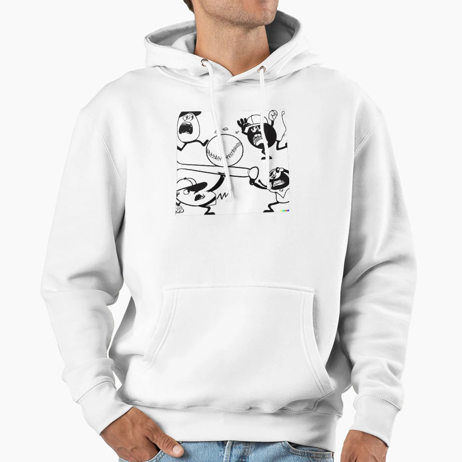 Baseball Only Sport Where You Get To Hit Hoodie - Trendy Graphic Men Women - T-Shirt, Sweatshirt, Hoodie