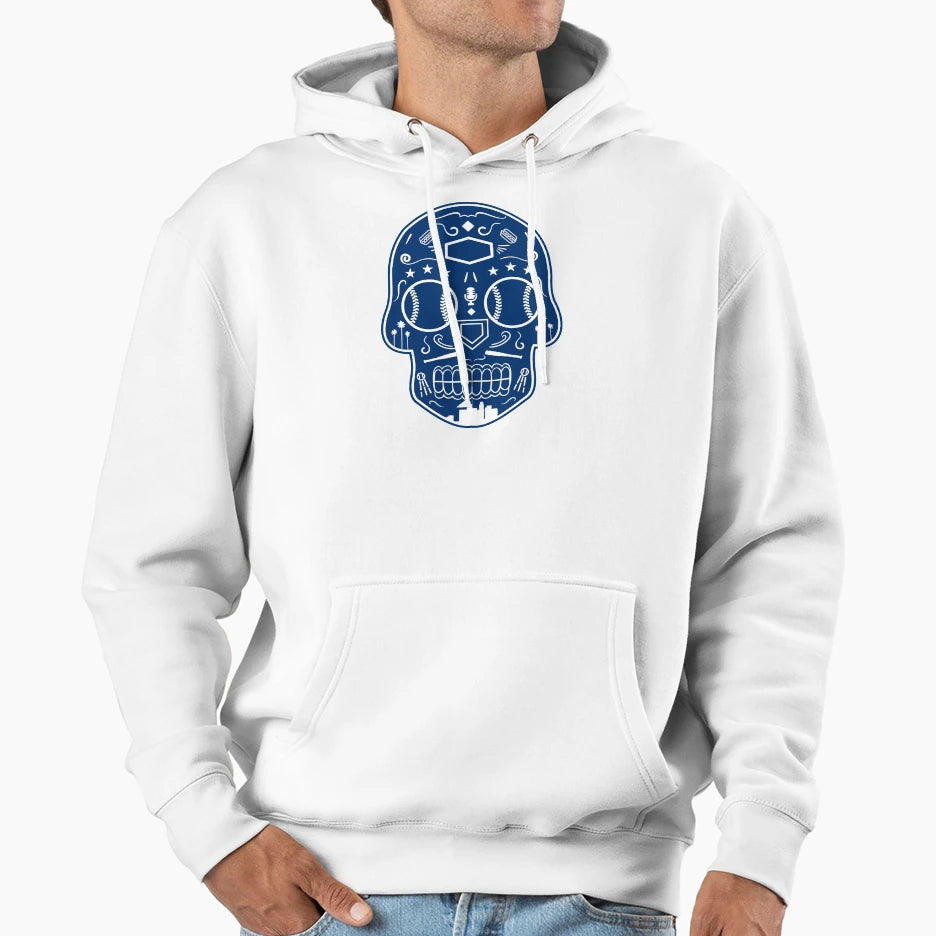 Los Angeles Baseball Sugar Skull Hoodie - Minimalist Print Men Women - T-Shirt, Sweatshirt, Hoodie