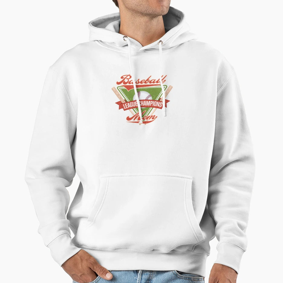 Baseball Mom Hoodie - Streetwear Style for Adults - T-Shirt, Sweatshirt, Hoodie