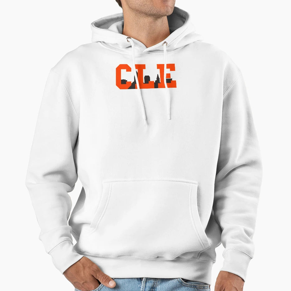 Cle Skyline Browns Hoodie - Minimalist Print Unisex - T-Shirt, Sweatshirt, Hoodie