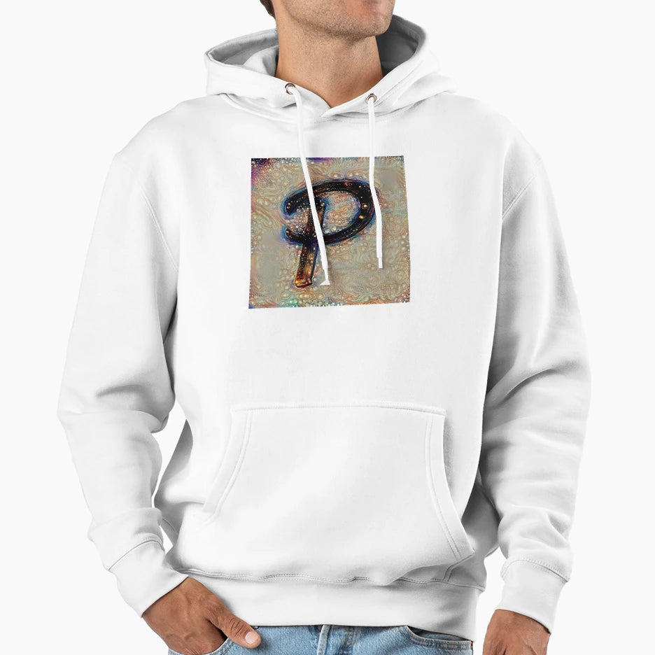 P Alphabet Hoodie - Fun Novelty Design Men Women - T-Shirt, Sweatshirt, Hoodie