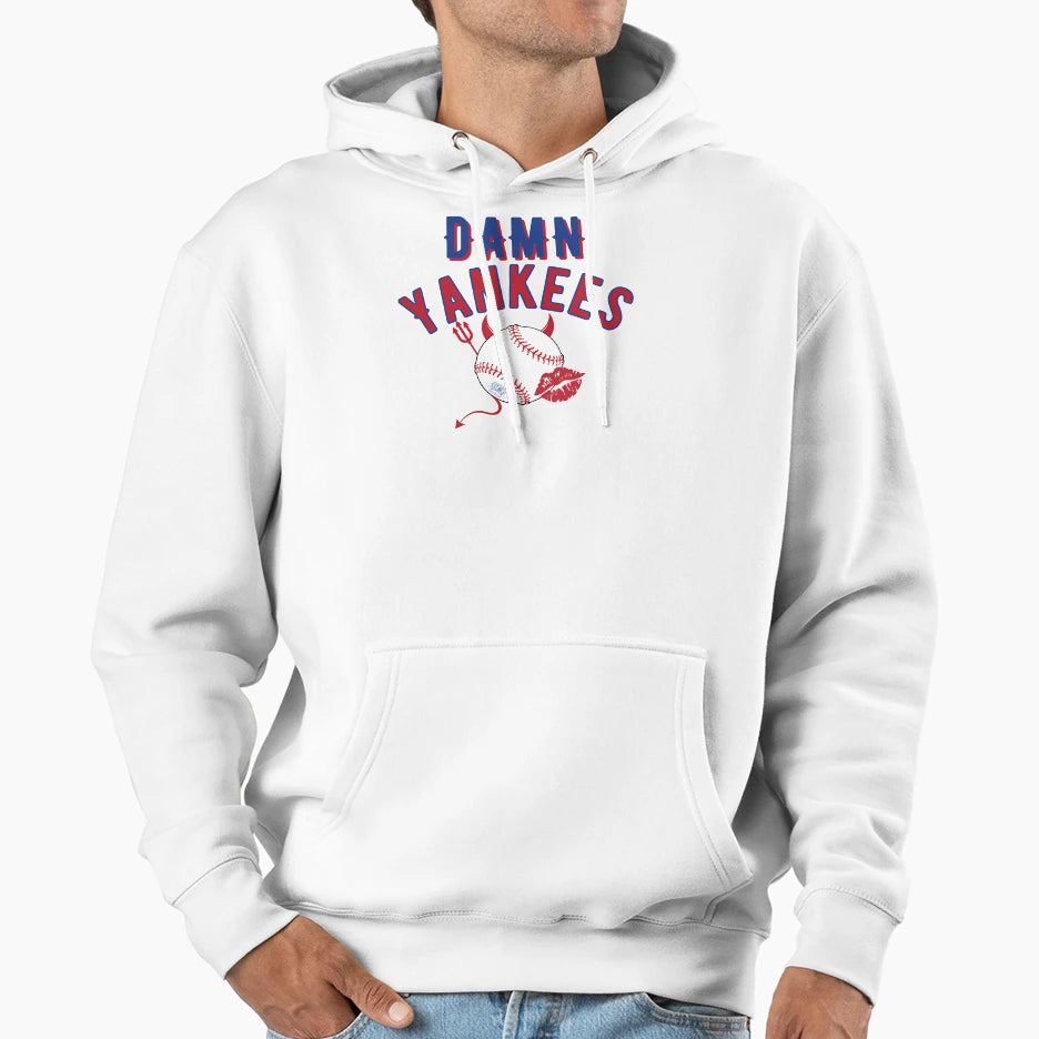 Damn Yanks Hoodie - Graphic Print for Adults - T-Shirt, Sweatshirt, Hoodie