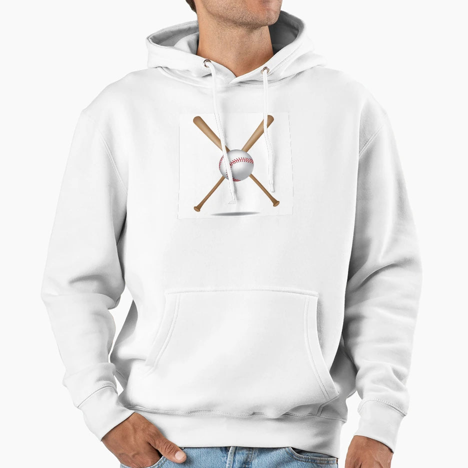 Baseball Bats And Baseball Hoodie - Graphic Print Unisex - T-Shirt, Sweatshirt, Hoodie