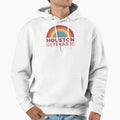 Houston Texas Rainbow Sunset Hoodie - Custom Art Print Men Women - T-Shirt, Sweatshirt, Hoodie