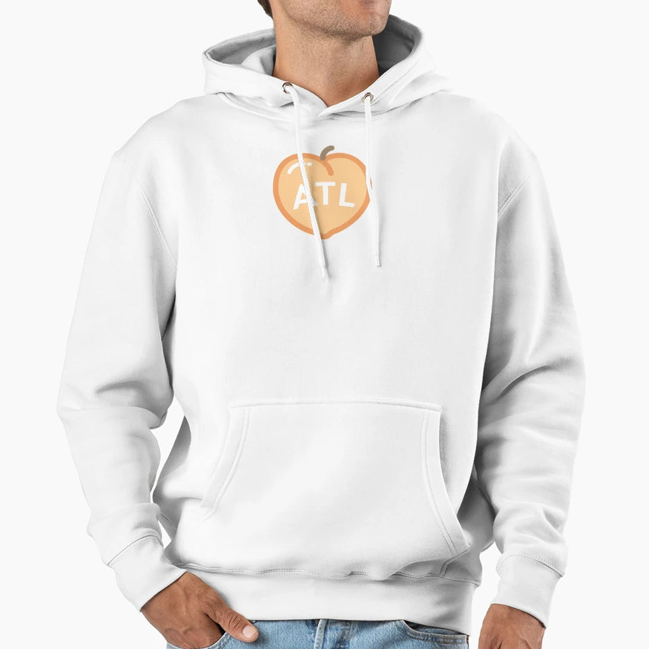 Atlanta Peach Hoodie - Custom Art Print Men Women - T-Shirt, Sweatshirt, Hoodie