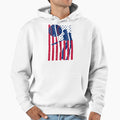 Baseball Softball American Flag T-Shirt - Casual Everyday Wear Men Women - T-Shirt, Sweatshirt, Hoodie