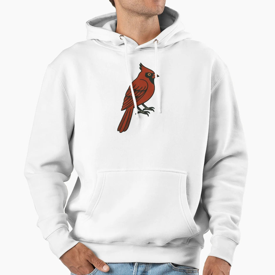 Cardinal American Traditional Tattoo Hoodie - Unique Graphic Men Women - T-Shirt, Sweatshirt, Hoodie