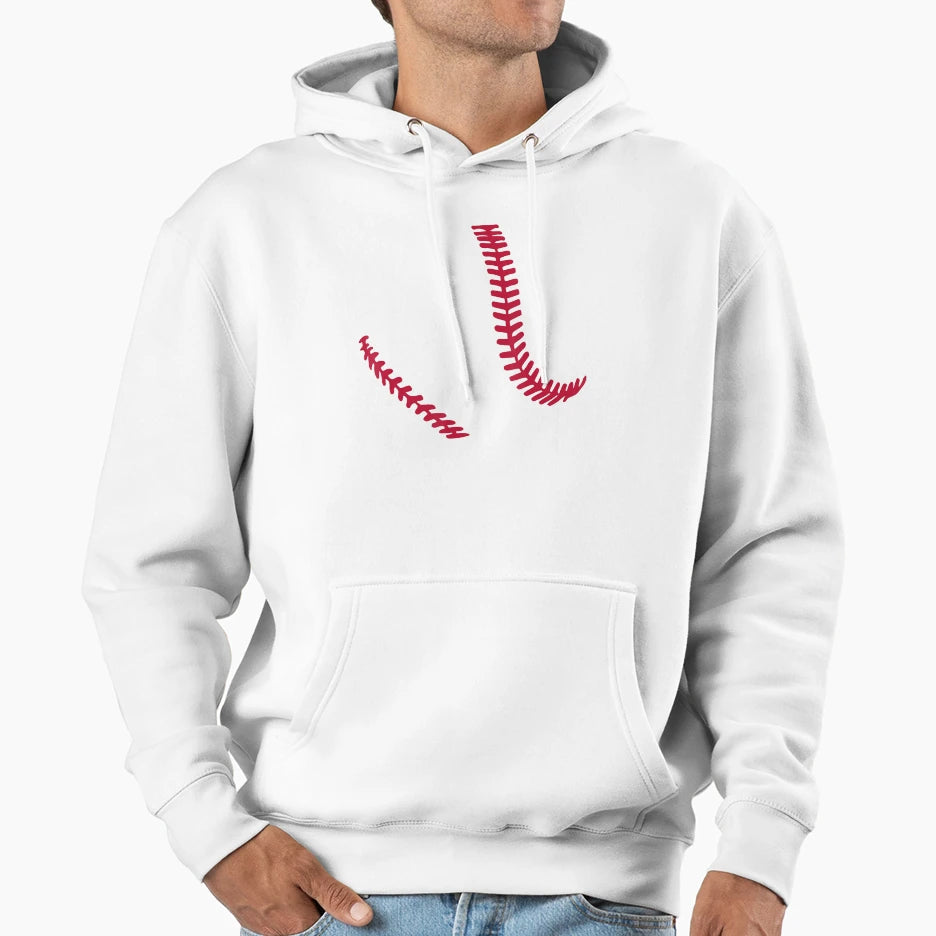 Baseball Stitching Hoodie - Casual Everyday Wear Unisex - T-Shirt, Sweatshirt, Hoodie