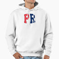 Puerto Rico State Abbreviation Hoodie - Minimalist Print for Adults - T-Shirt, Sweatshirt, Hoodie