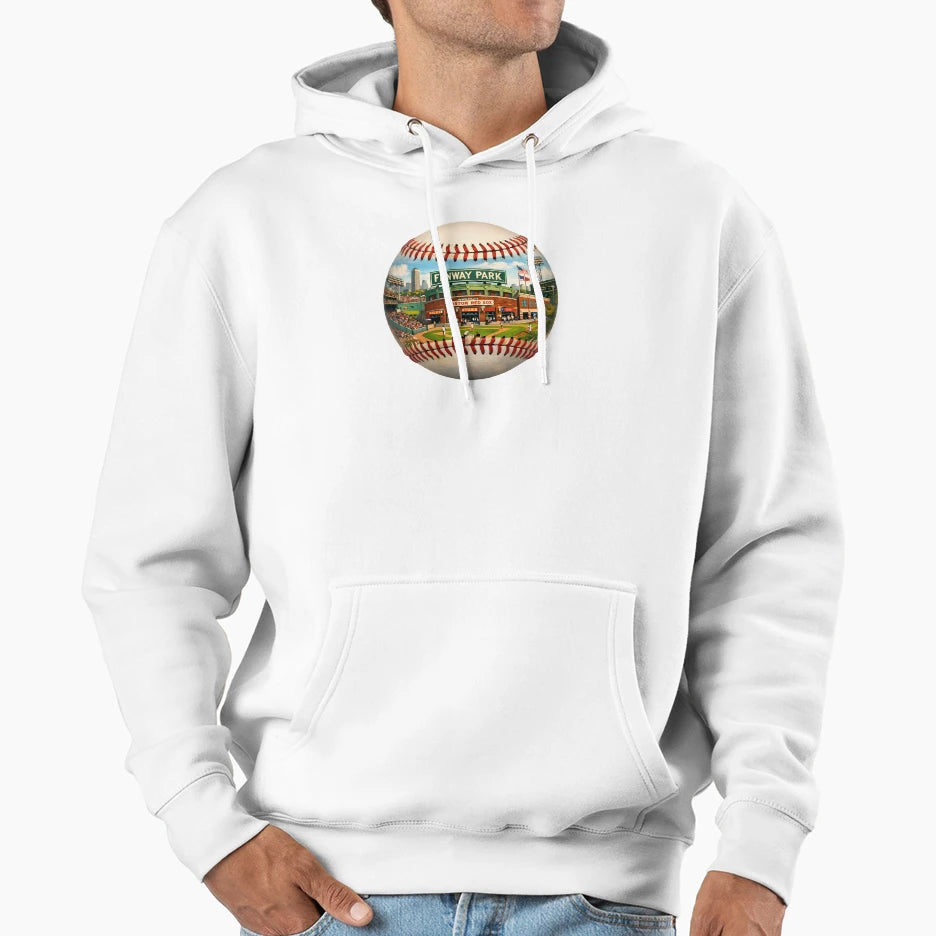 Fenway Park Art Hoodie - Novelty Apparel Unisex - T-Shirt, Sweatshirt, Hoodie