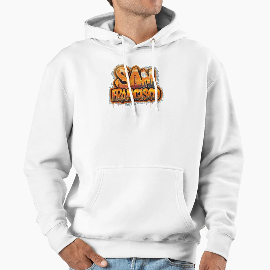 San Francisco Graffiti Bridge Hoodie - Streetwear Style for Adults - T-Shirt, Sweatshirt, Hoodie