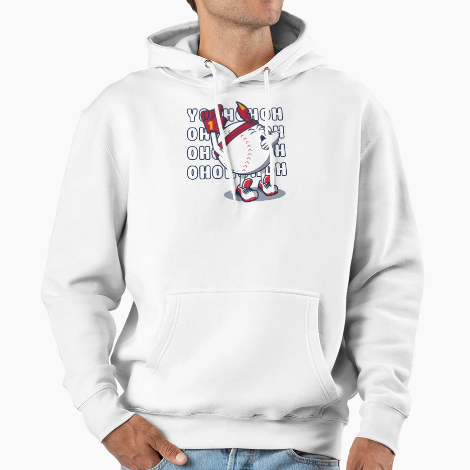 Funny Baseball Fan Hoodie - Unique Graphic Men Women - T-Shirt, Sweatshirt, Hoodie
