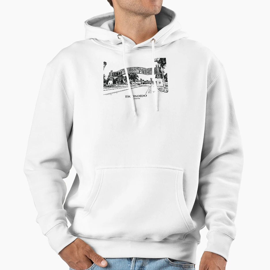 Escondido California Hoodie - Fun Novelty Design Men Women - T-Shirt, Sweatshirt, Hoodie