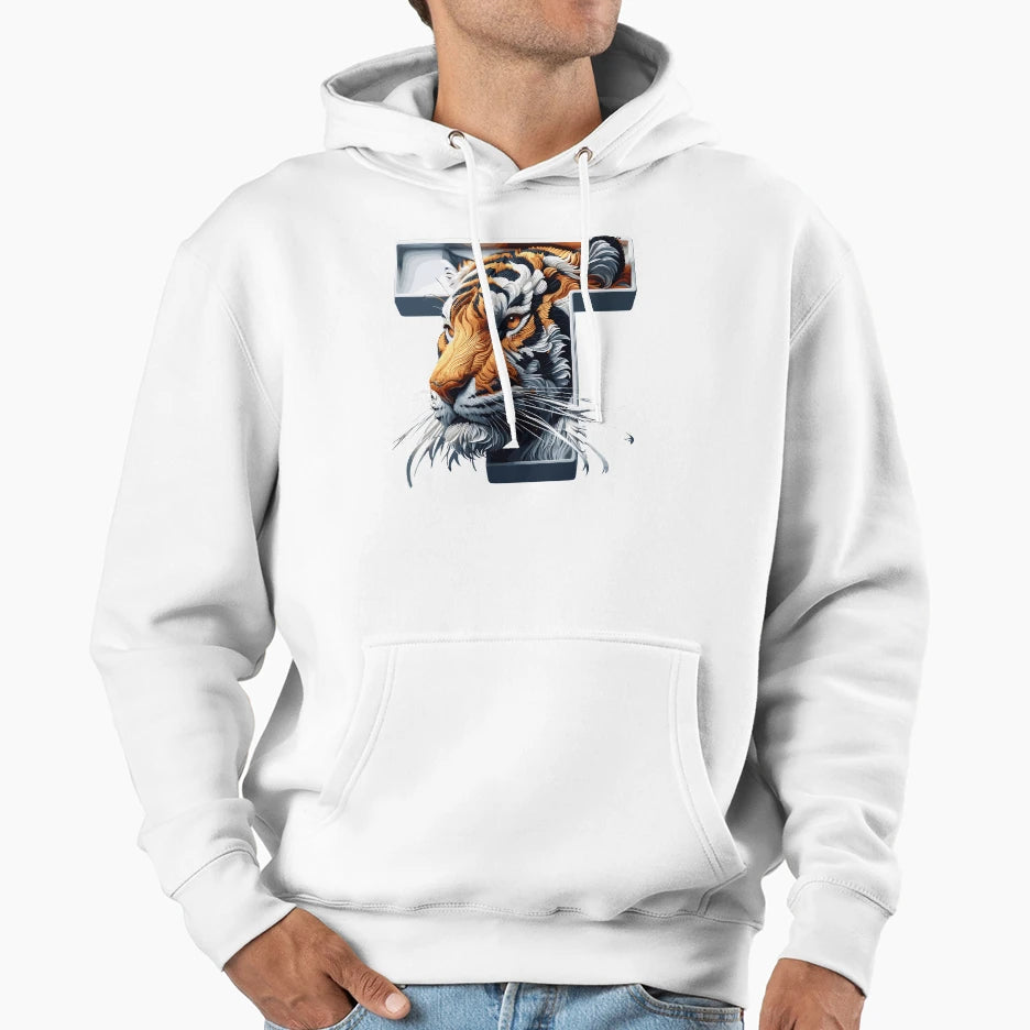 Tiger Majesty Hoodie - Trendy Graphic Men Women - T-Shirt, Sweatshirt, Hoodie