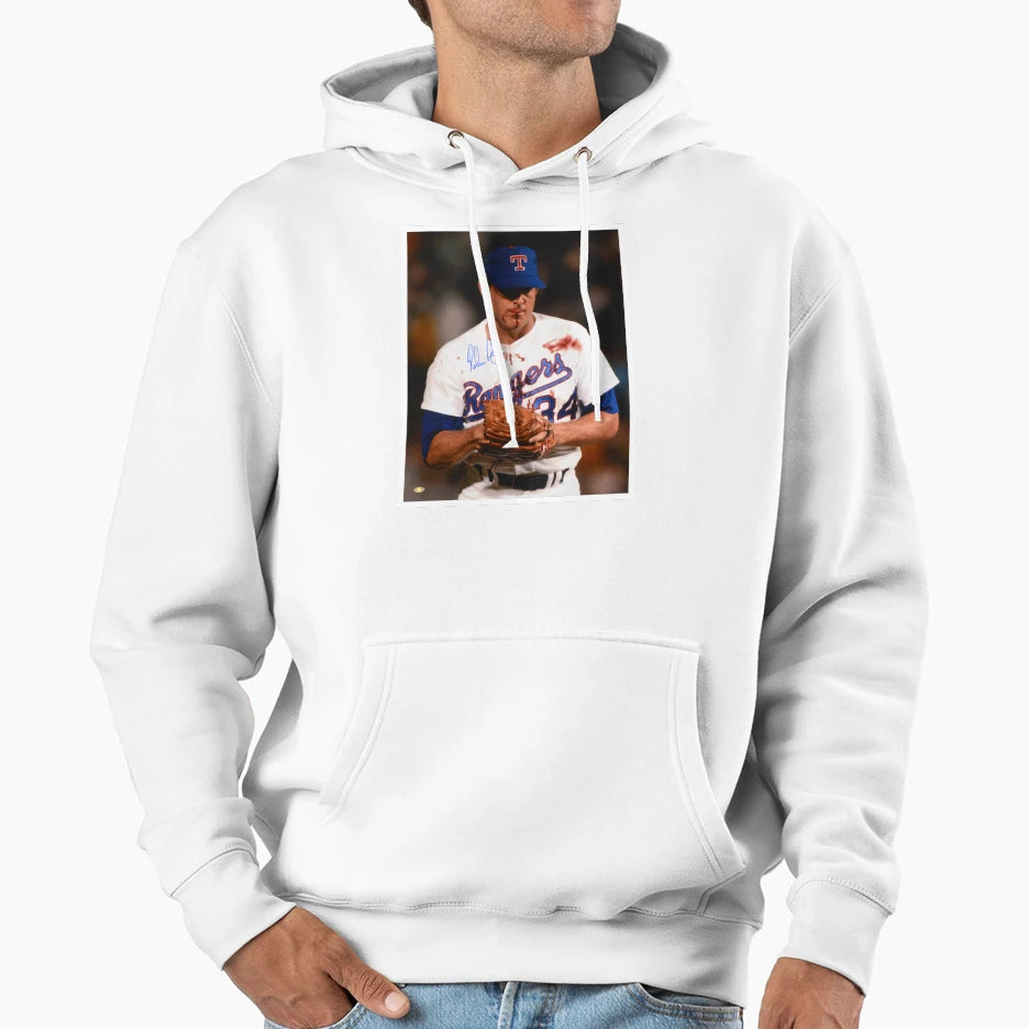 Nolan Ryan Blood Hoodie - Unique Graphic Men Women - T-Shirt, Sweatshirt, Hoodie