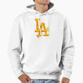 Melted Gold La Streetwear Emblem Hoodie - Fun Novelty Design for Adults - T-Shirt, Sweatshirt, Hoodie