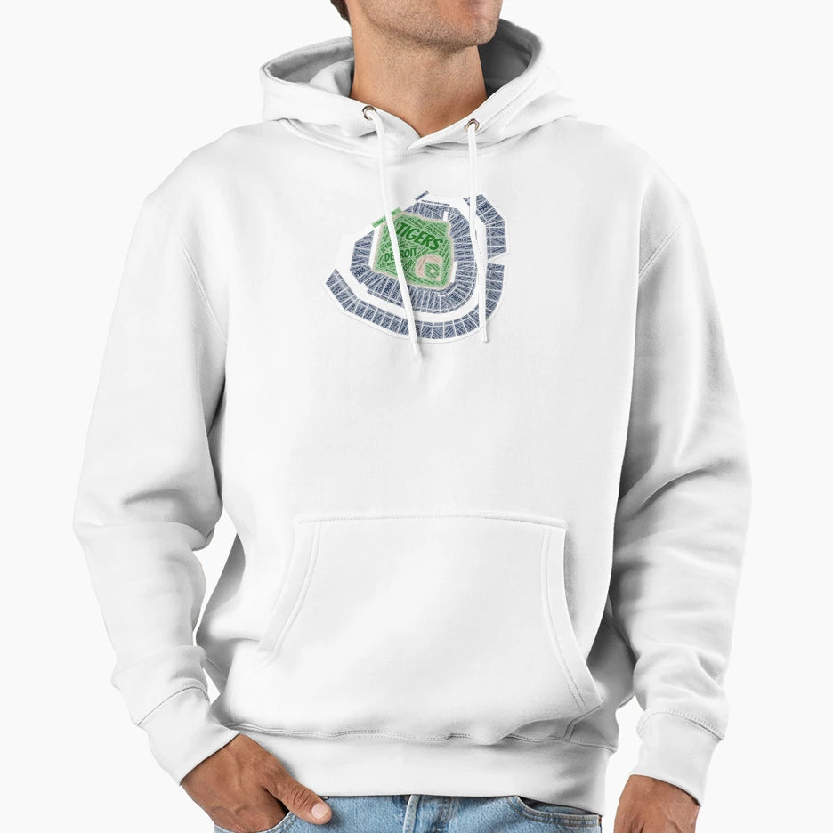 Tigers Stadium Hoodie - Minimalist Print Unisex - T-Shirt, Sweatshirt, Hoodie