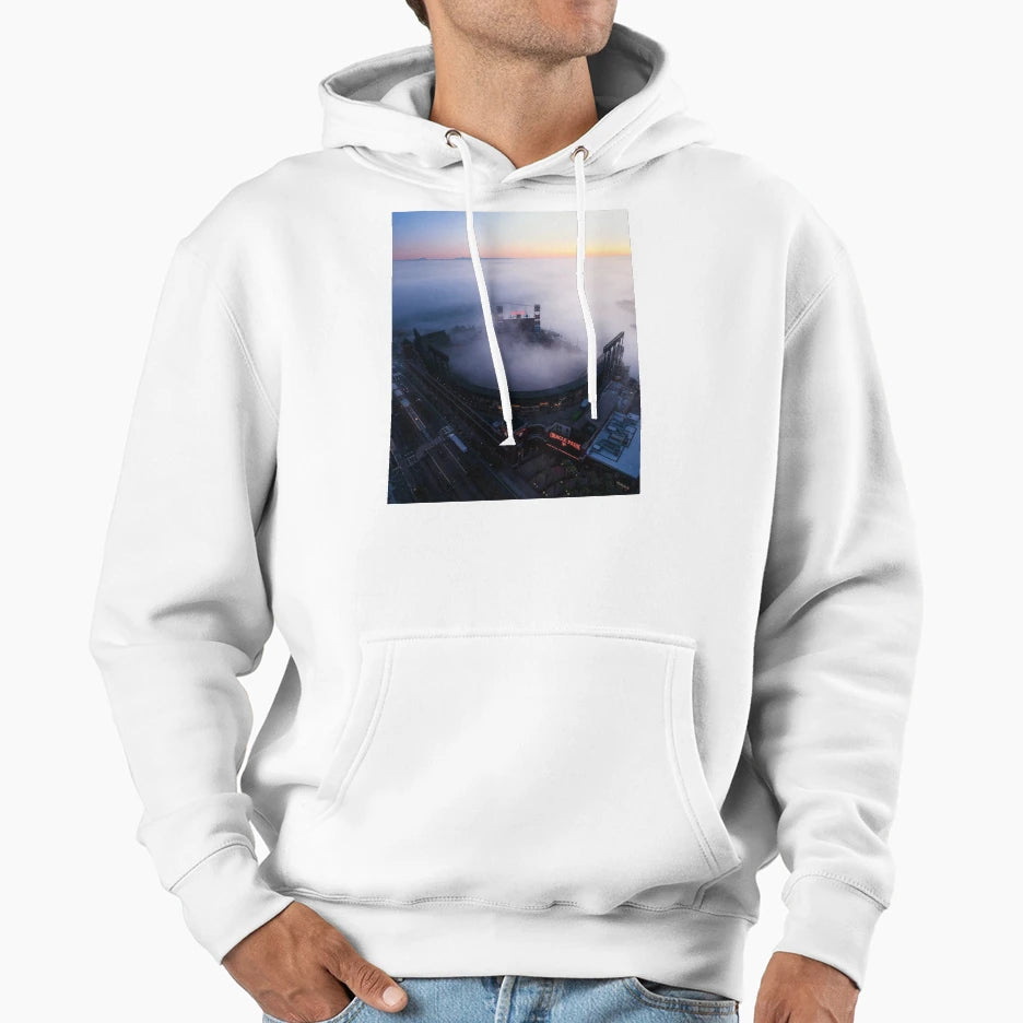 Sunrise Over Oracle Park Hoodie - Trendy Graphic Unisex - T-Shirt, Sweatshirt, Hoodie
