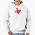 Red Texas Tx State Hoodie - Graphic Print Unisex - T-Shirt, Sweatshirt, Hoodie