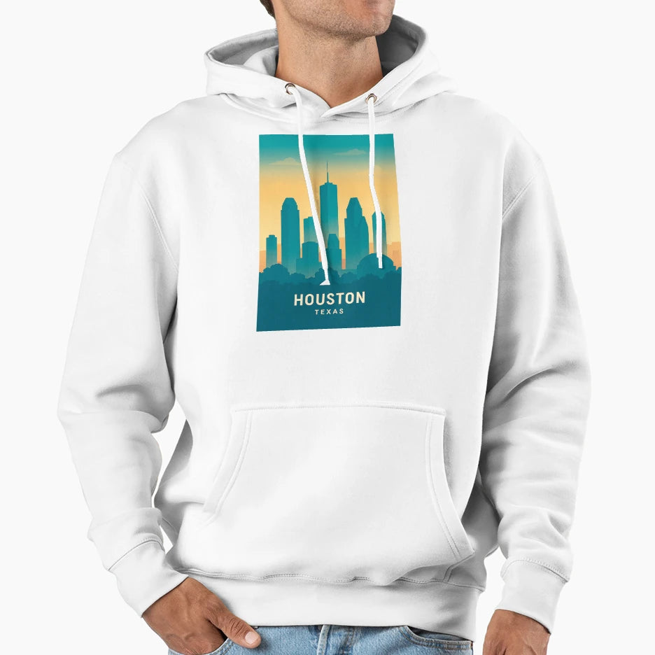 Houston Texas Travel Hoodie - Casual Everyday Wear for Adults - T-Shirt, Sweatshirt, Hoodie