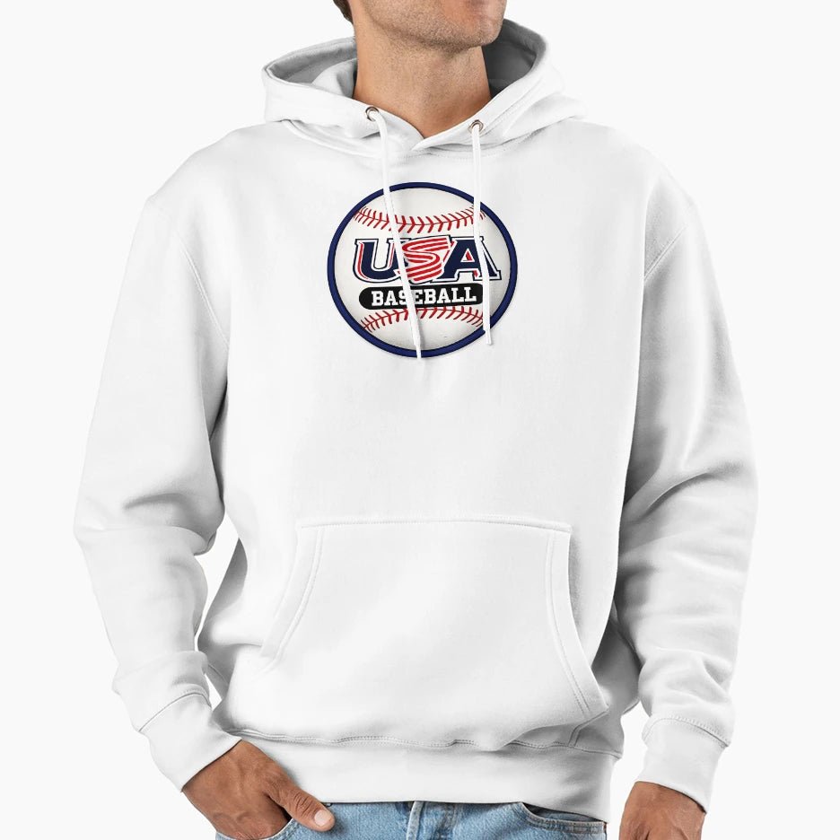 Team Usa Baseball Hoodie - Fun Novelty Design Unisex - T-Shirt, Sweatshirt, Hoodie