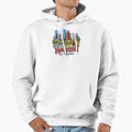 Houston Texas Skyline Colorful Hoodie - Streetwear Style Men Women - T-Shirt, Sweatshirt, Hoodie