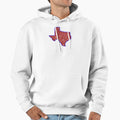 Blue And Red Glitter Texas Hoodie - Unique Graphic Men Women - T-Shirt, Sweatshirt, Hoodie