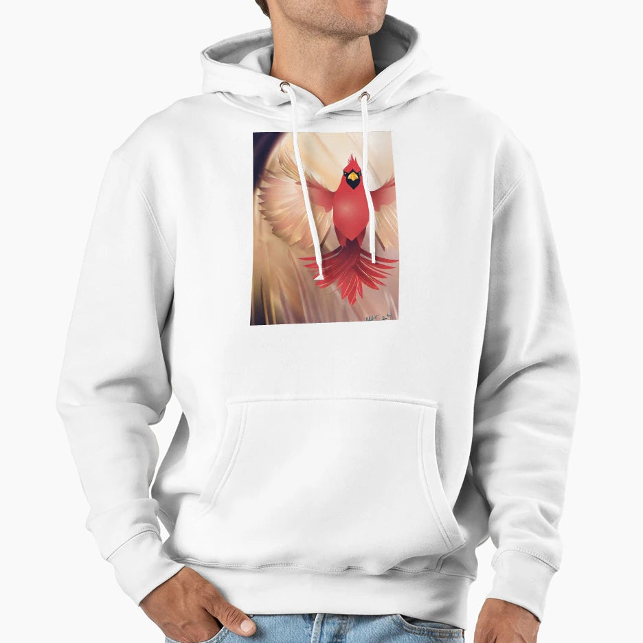 Cardinal Hoodie - Minimalist Print for Adults - T-Shirt, Sweatshirt, Hoodie