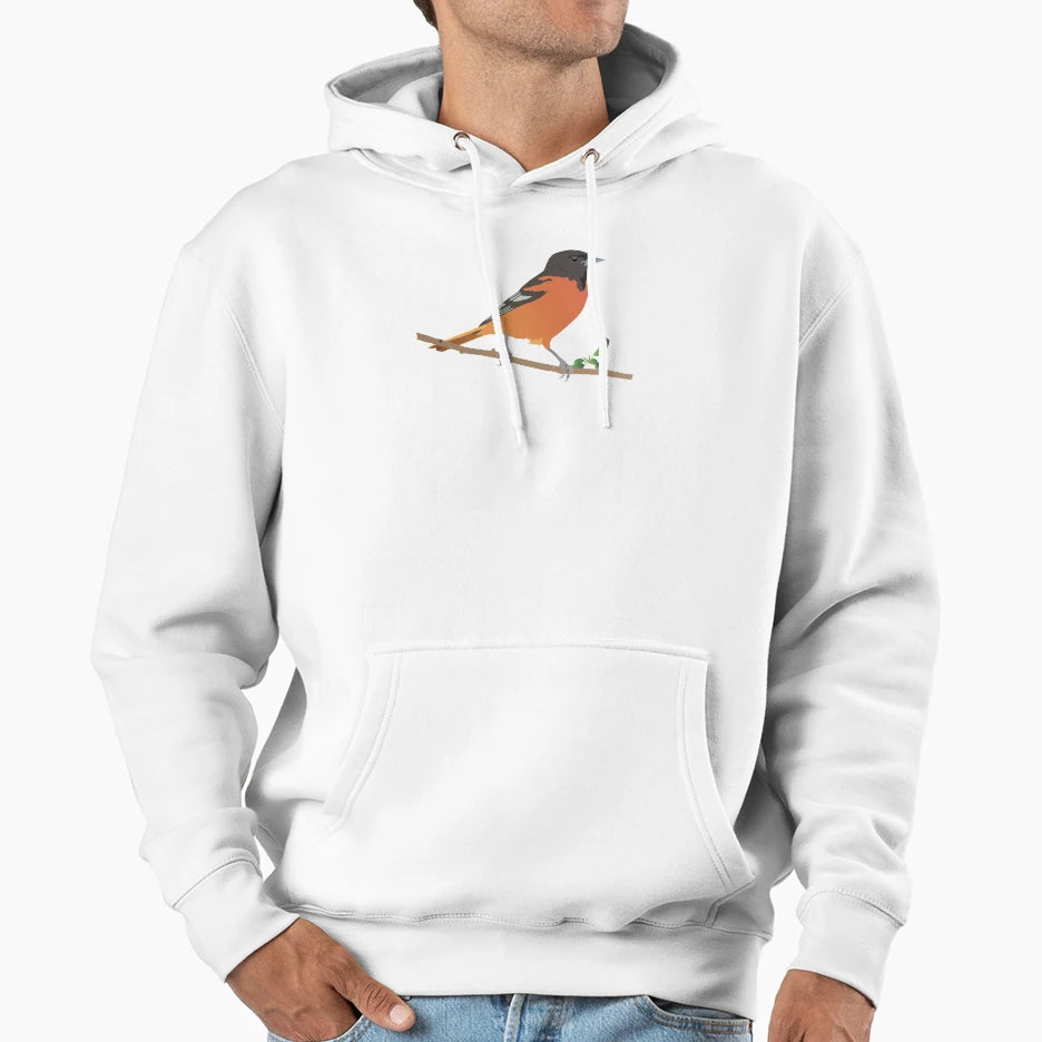 Baltimore Oriole Bird Hoodie - Minimalist Print Unisex - T-Shirt, Sweatshirt, Hoodie