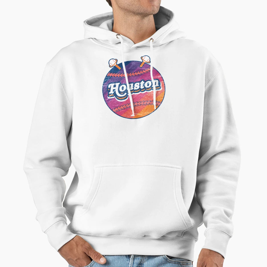 Houston Alien Baseball Hoodie - Minimalist Print for Adults - T-Shirt, Sweatshirt, Hoodie