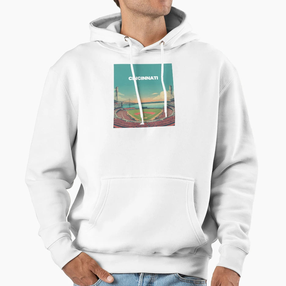 Cincinnati Riverfront Ballpark Hoodie - Streetwear Style Men Women - T-Shirt, Sweatshirt, Hoodie