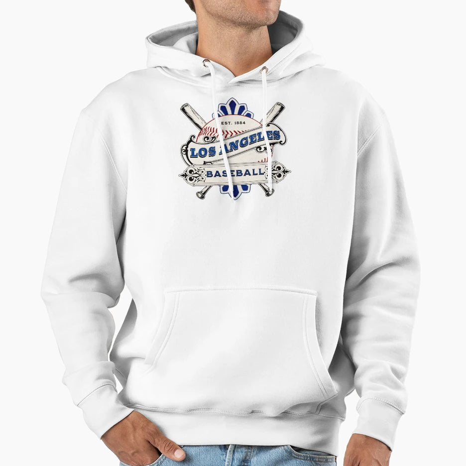 Los Angeles Baseball Hoodie - Aesthetic Graphic Men Women - T-Shirt, Sweatshirt, Hoodie