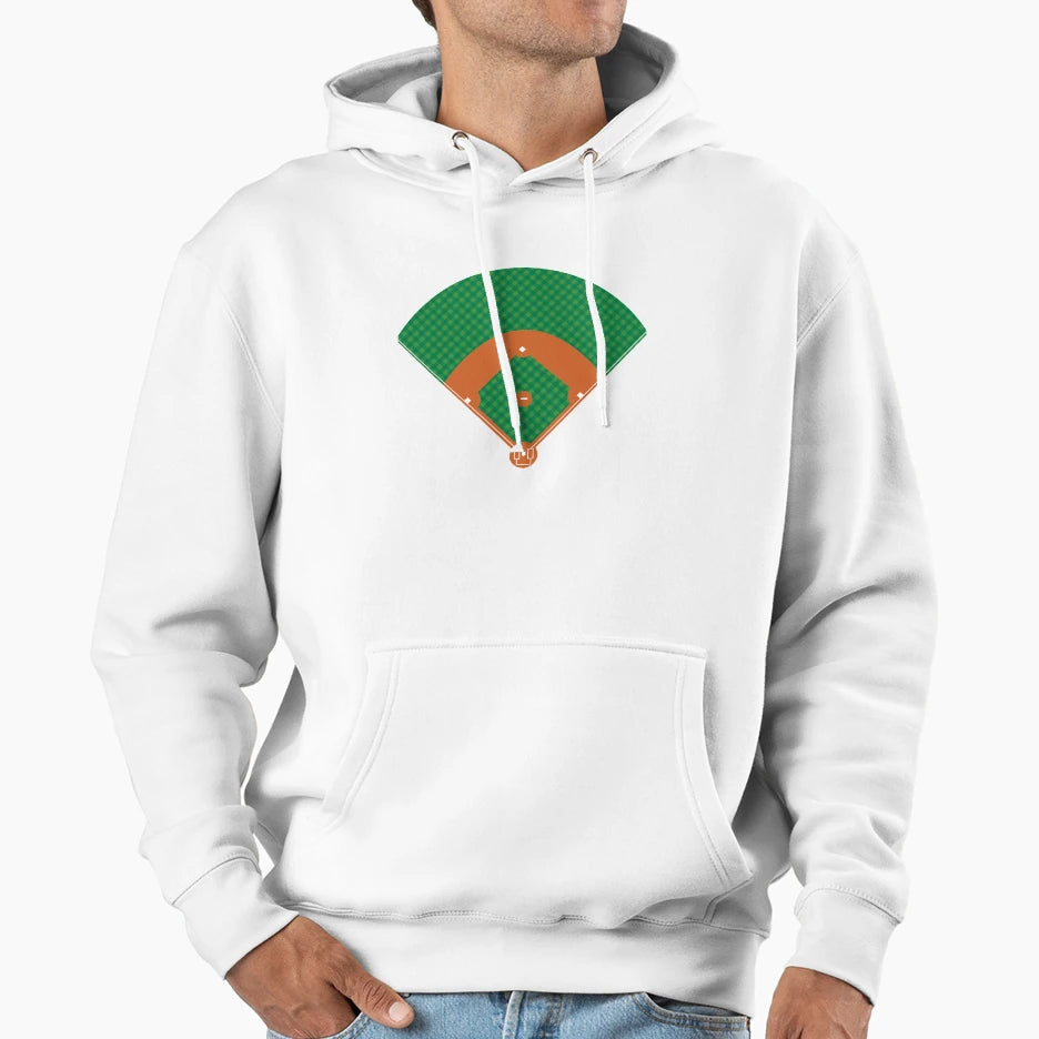 Baseball Field Hoodie - Custom Art Print Unisex - T-Shirt, Sweatshirt, Hoodie