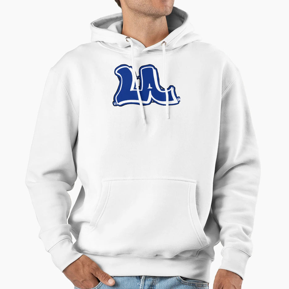 Los Angeles Blues Inverted Hoodie - Fun Novelty Design Men Women - T-Shirt, Sweatshirt, Hoodie