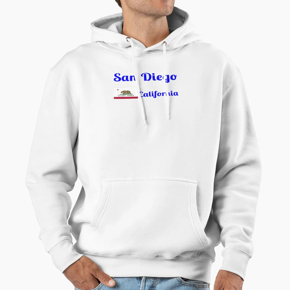 San Diego California Stylish Prints Hoodie - Novelty Apparel for Adults - T-Shirt, Sweatshirt, Hoodie