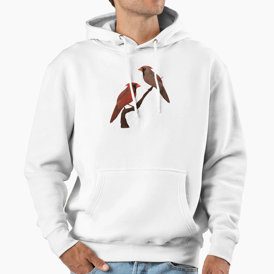 Male Female Northern Cardinals Hoodie - Trendy Graphic for Adults - T-Shirt, Sweatshirt, Hoodie